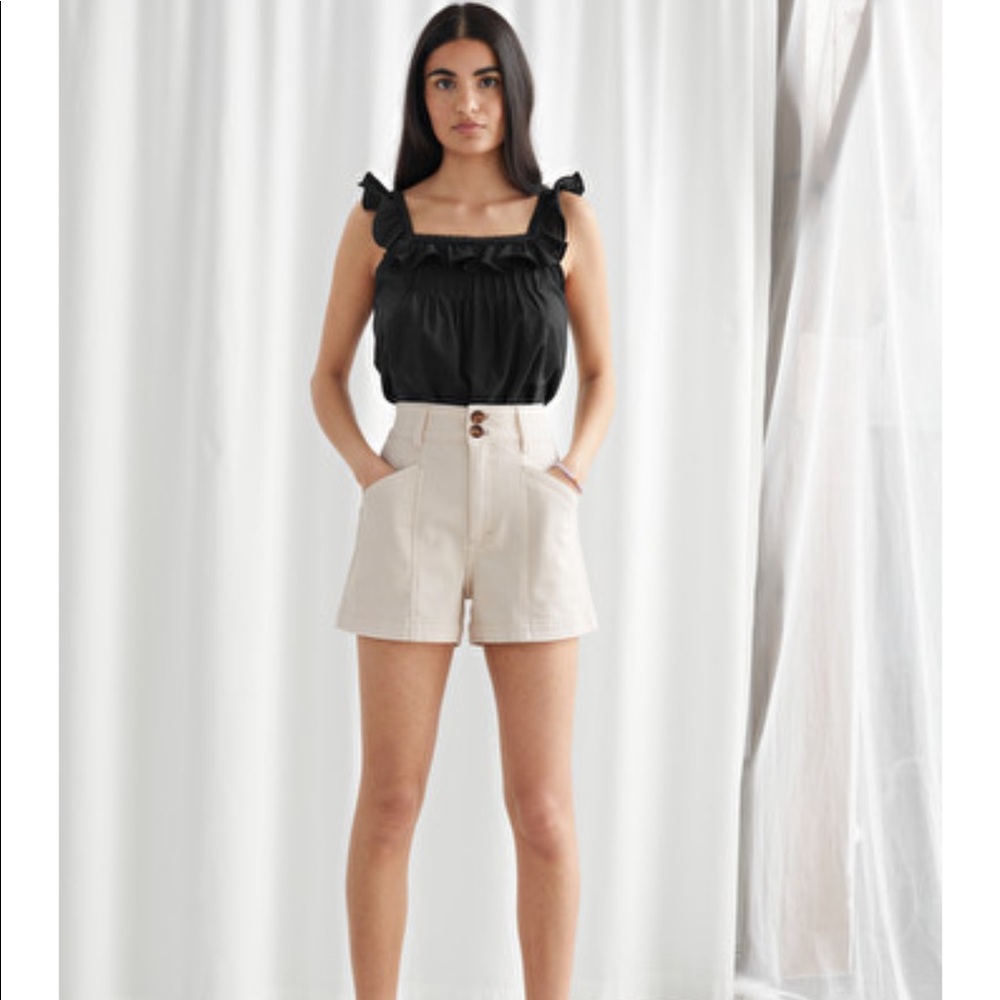& Other Stories high waisted shorts